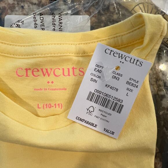 NWT J. Crew Girls' Yellow W/Spring in New York City Graphic Tee - Picture 5 of 10